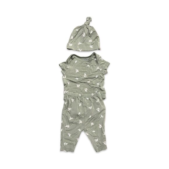 3 Piece Floral Baby Girl Outfit / EUC / Size 3 Months - Picture 1 of 6